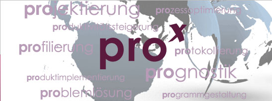 pro<sup>x</sup> world logo